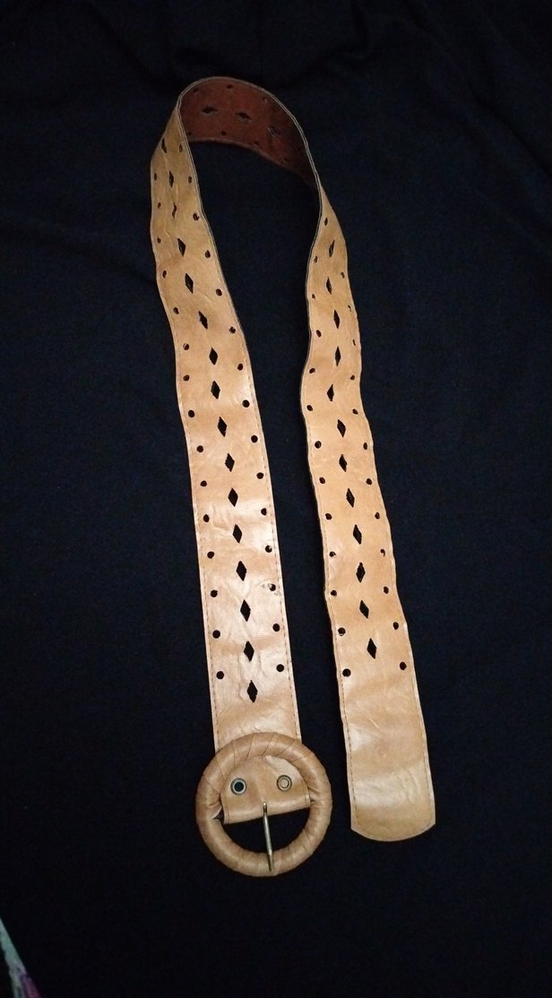 Bej Deri Bohem Kadın Kemer - Görsel 3