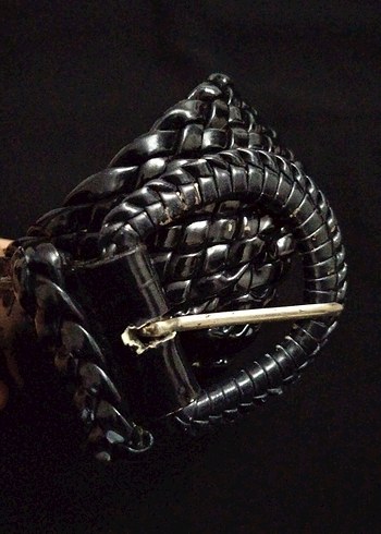 Siyah Deri Gotik Kemer - Görsel 3