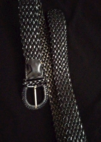 Siyah Deri Gotik Kemer - Görsel 2