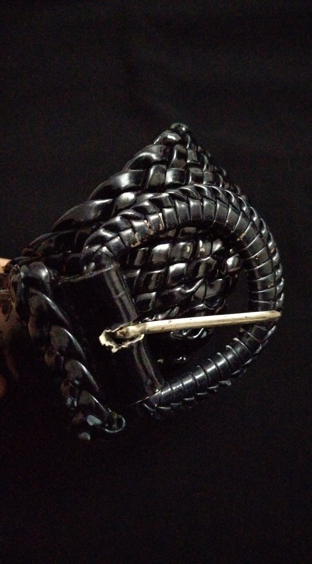 Siyah Deri Gotik Kemer - Görsel 3