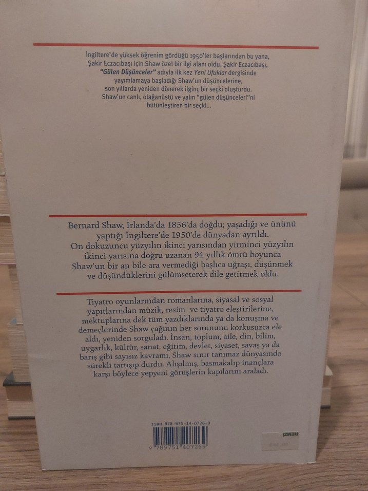 Bernard Shaw: Gülen Düşünceler - Şakir Eczacıbaşı - Görsel 3