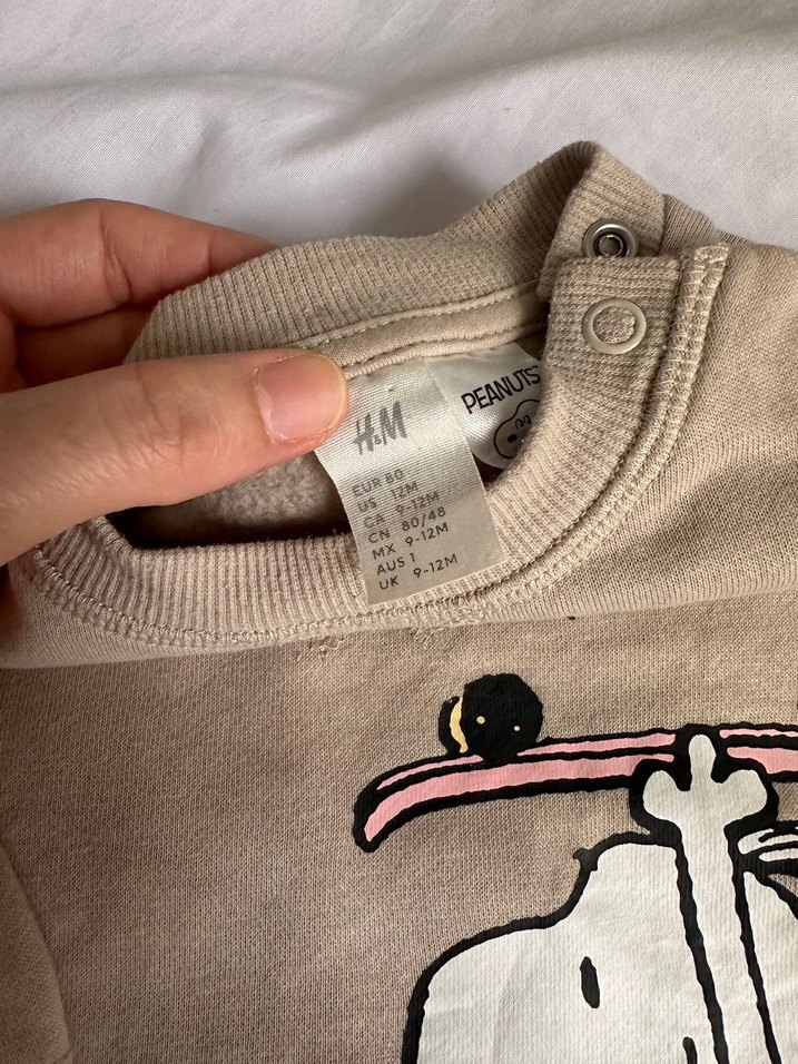 Erkek Çocuk Bej Baskılı Sweatshirt H&M - Görsel 2