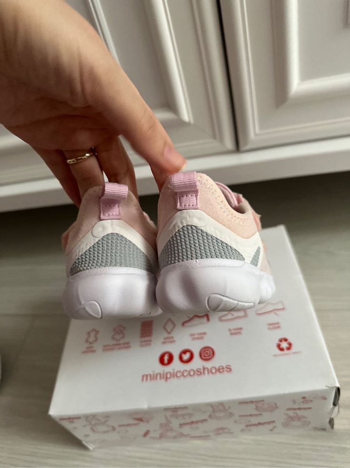 Kızlar için Pembe Cırt Cırtlı Sneaker NİKe - Görsel 3