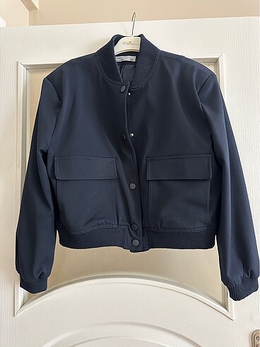Lacivert bomber ceket