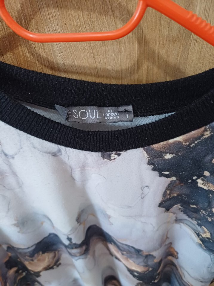 Gri Batik Desenli Uzun Kollu tunik - Görsel 3