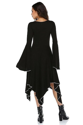 Trendyol & Milla Gotik siyah uzun elbise