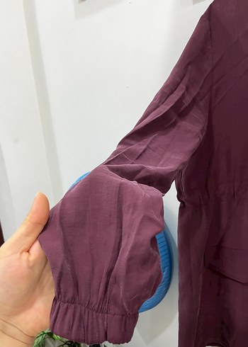 Bordo Kadın Uzun Kollu Kuşaklı Takım - Görsel 4