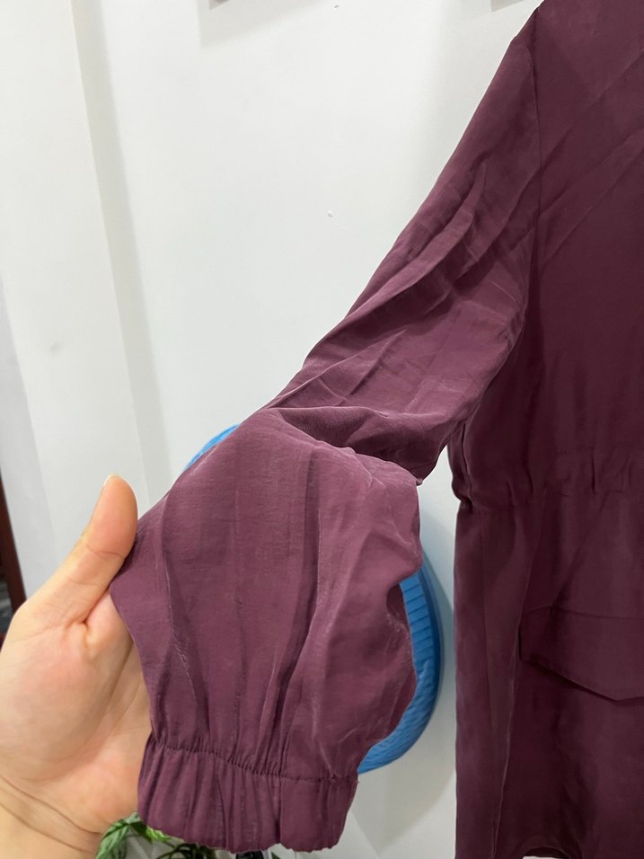 Bordo Kadın Uzun Kollu Kuşaklı Takım - Görsel 4