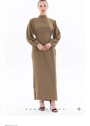 Uzun Kol Drapeli mor Elbise - Görsel 2