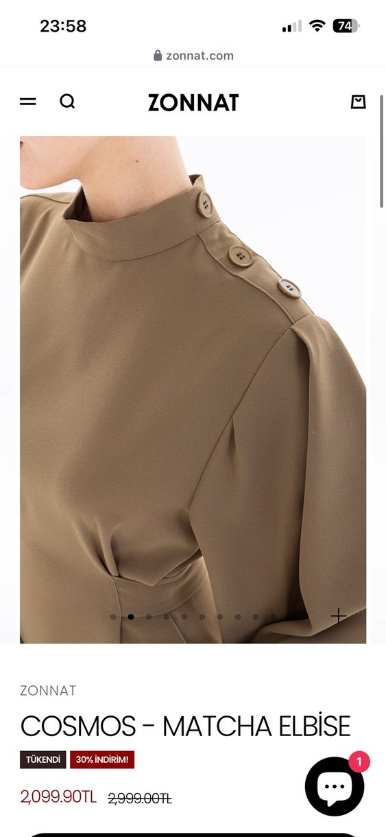 Uzun Kol Drapeli mor Elbise - Görsel 4