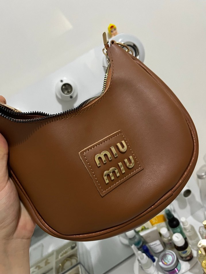 Kahverengi Deri Kadın Omuz Çantası - Görsel 3