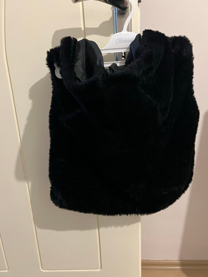 Siyah Kürk Detaylı çocuk Yelek - Görsel 2