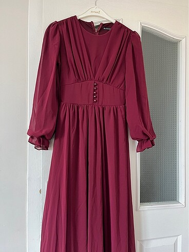 36 Beden Bordo abiye