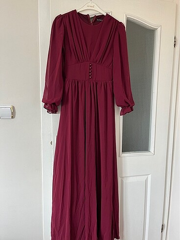 36 Beden bordo Renk Bordo abiye