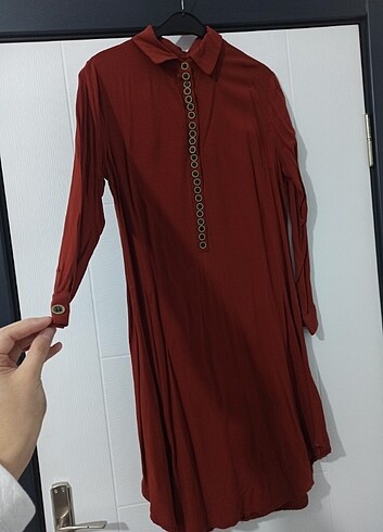 xl Beden Kiremit rengi tunik