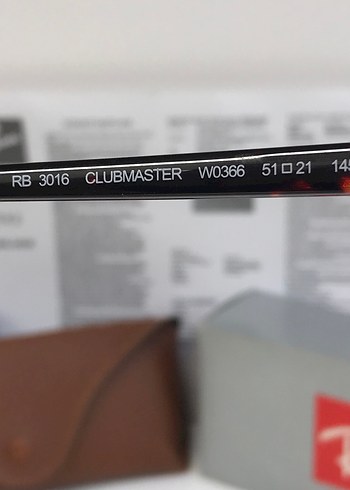 Ray-Ban 3016 CLUBMASTER W0366 51-21 - Görsel 9