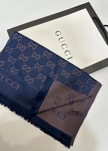 Diğer Gucci Desenli çift taraflı kaşmir şal