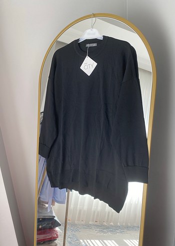 Siyah merserize tunik