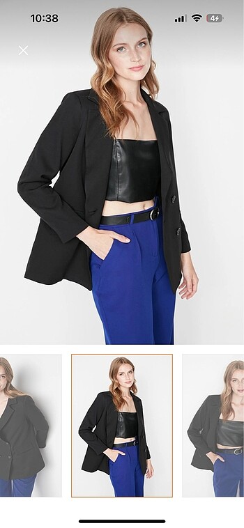 36 Beden Blazer ceket siyah