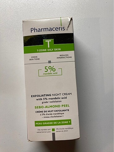 Diğer pharmaceris mandelik asitli gece kremi