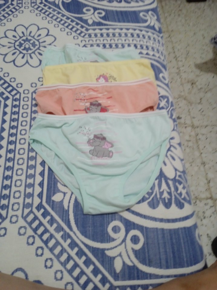 Nakışlı Pastel Renklerde Çocuk Külotları 4 lü - Görsel 3