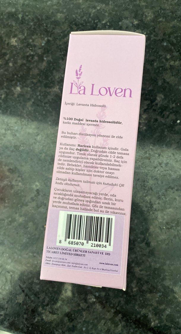 La Loven Saf Lavanta Hidrosolu 100 ml - Görsel 2