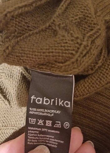 Fabrika Haki Balikci Yaka Kazak