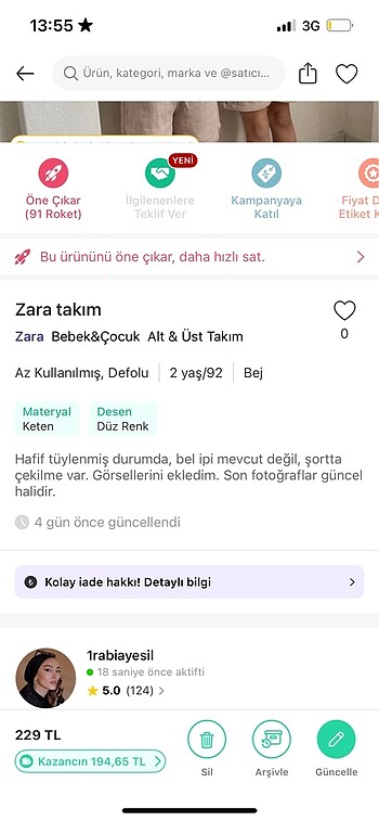 Zara Zara takım
