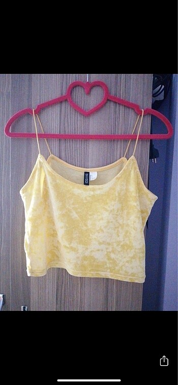 h&m sarı ipli crop