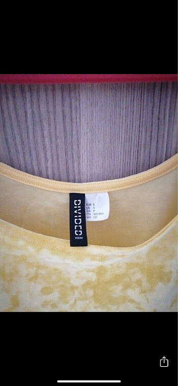 H&M h&m sarı ipli crop