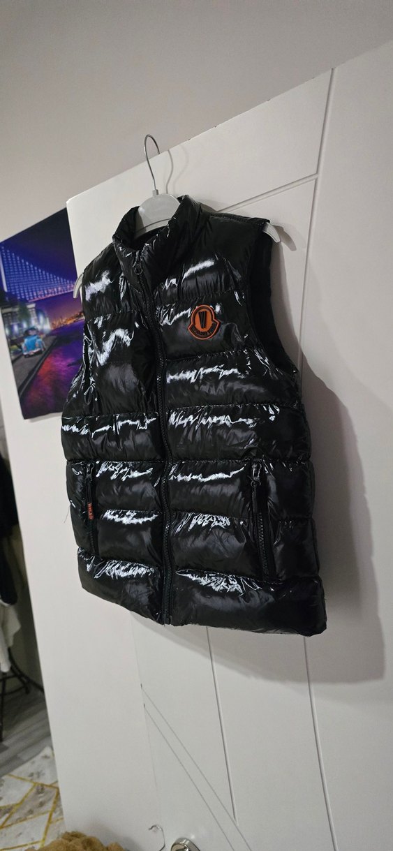 Siyah Fermuarlı Erkek Şişme Yelek - Görsel 4