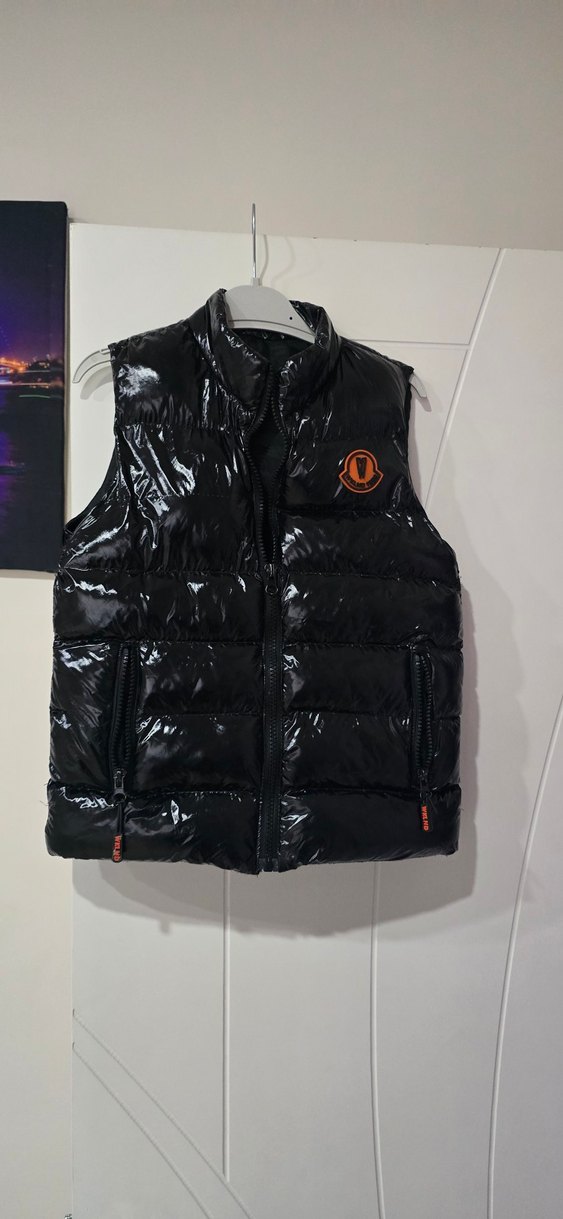 Siyah Fermuarlı Erkek Şişme Yelek - Görsel 2