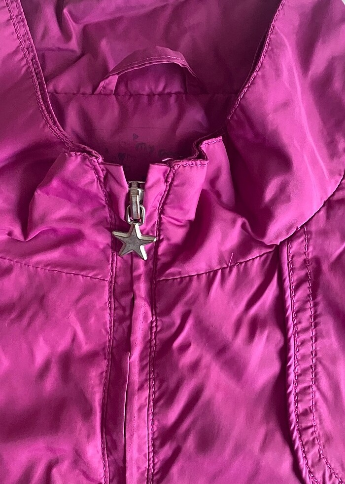 lcwaikiki fuşya pembe kız çocuk 12-13 yaş yağmurluk ceket - Görsel 4