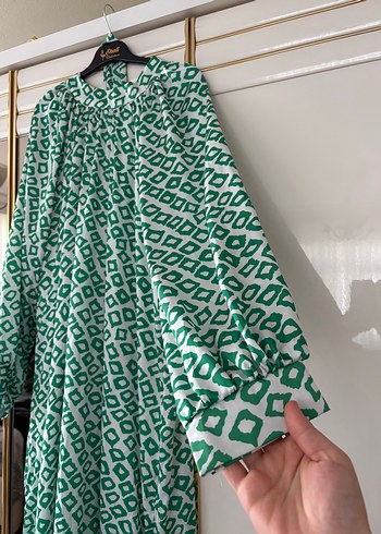 Yeşil Bohem Kadın Uzun Elbise - Görsel 4