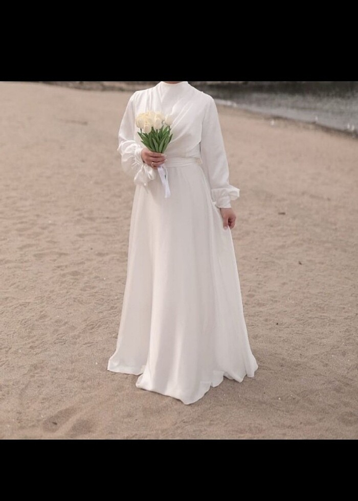 Tesettür nikah elbisesi - Görsel 3