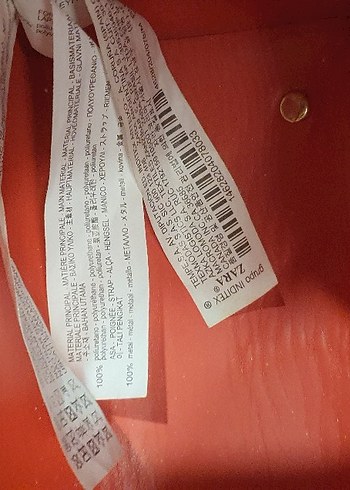 Zincir Detaylı turuncu Deri Kadın Çanta - Görsel 3