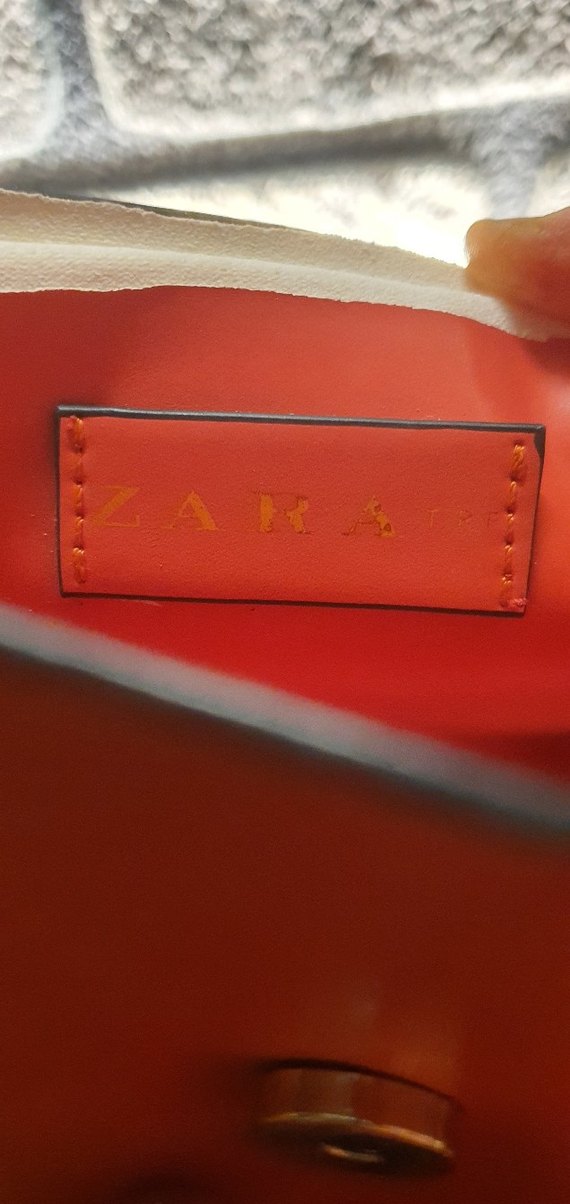 Zincir Detaylı turuncu Deri Kadın Çanta - Görsel 2