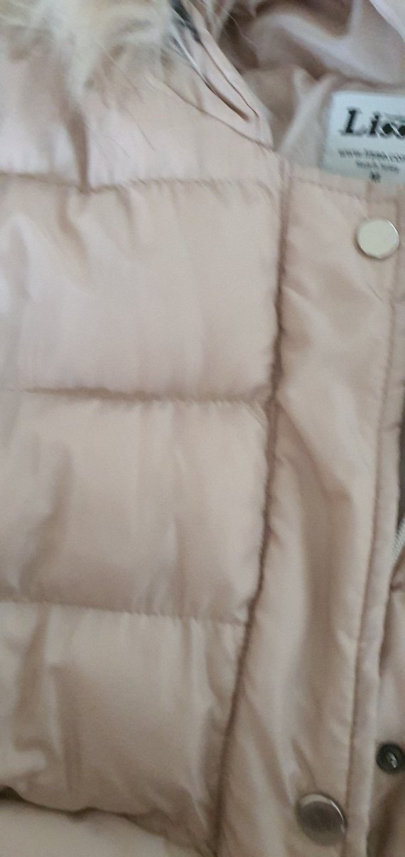 i Bej Uzun Kadın Kışlık Mont - Görsel 4