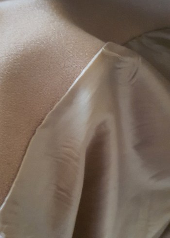 Uzun Kemerli kaşe Kadın Klasik Kaban - Görsel 5