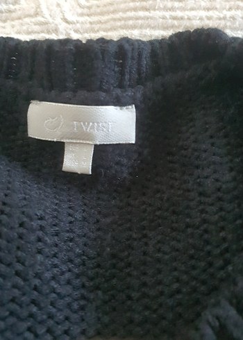 TWISTsiyah püsküslü Kadın Kazak - Görsel 2