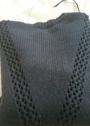 TWISTsiyah püsküslü Kadın Kazak - Görsel 3