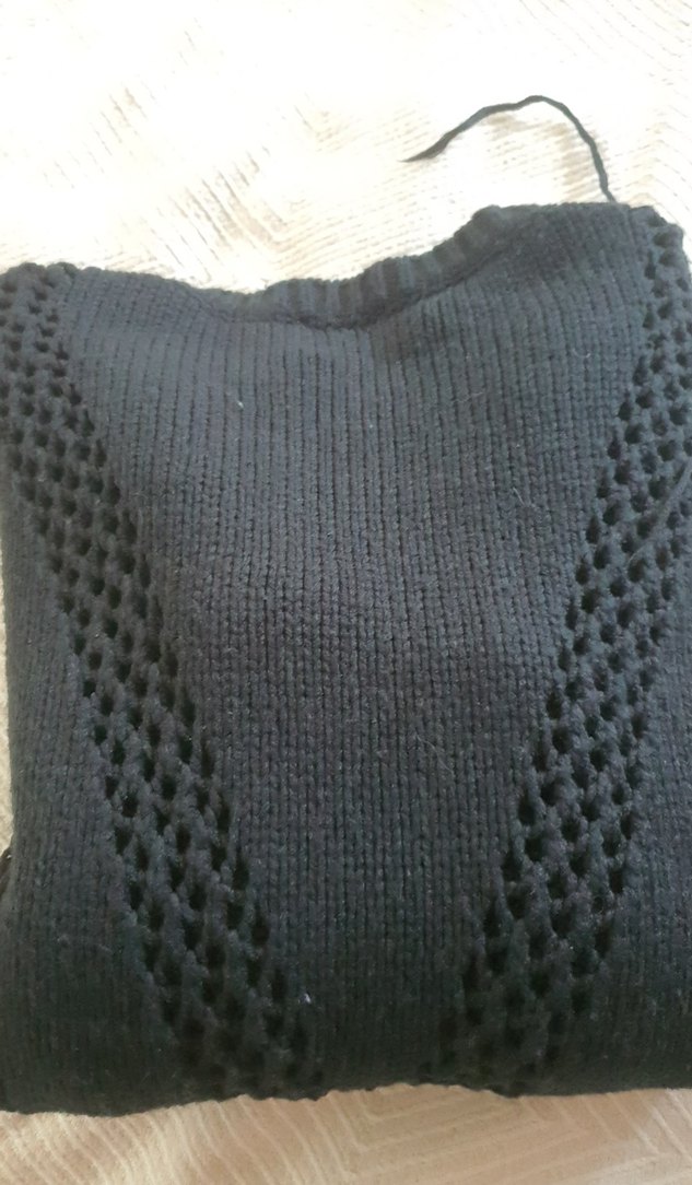 TWISTsiyah püsküslü Kadın Kazak - Görsel 3