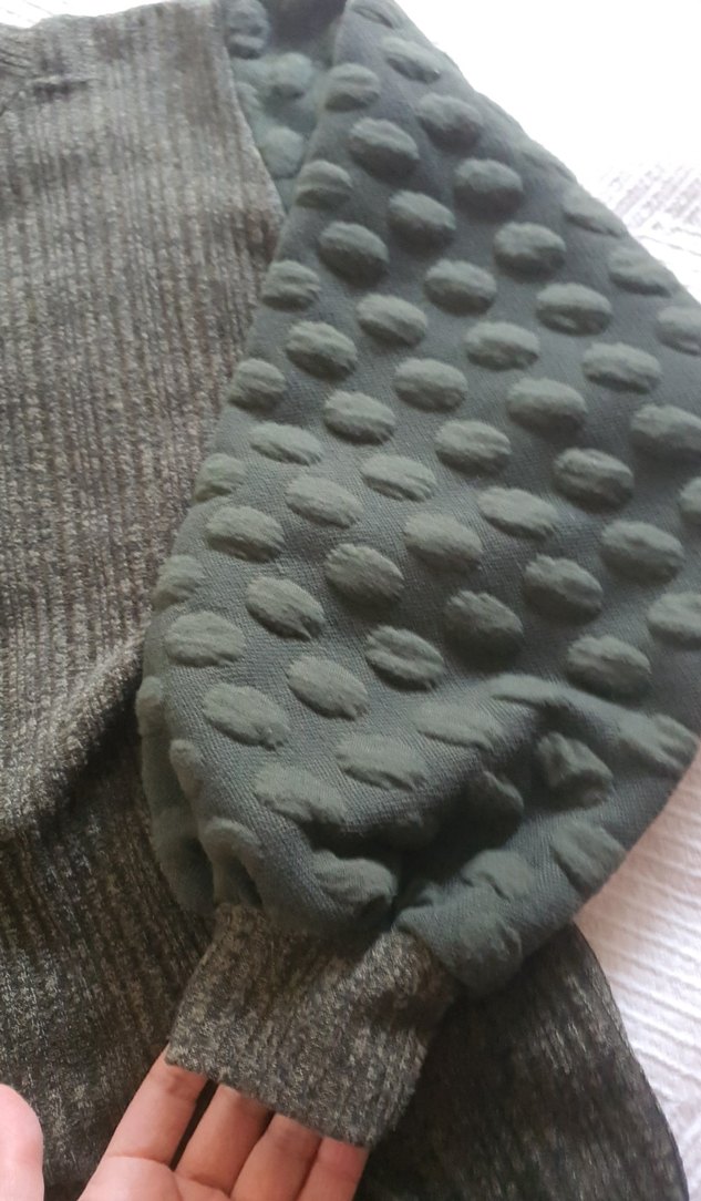 jakiKadın Uzun Triko balon kol webise - Görsel 3