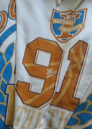 Kadın Kapüşonlu Baskılı Spor Sweatshirt - Görsel 3