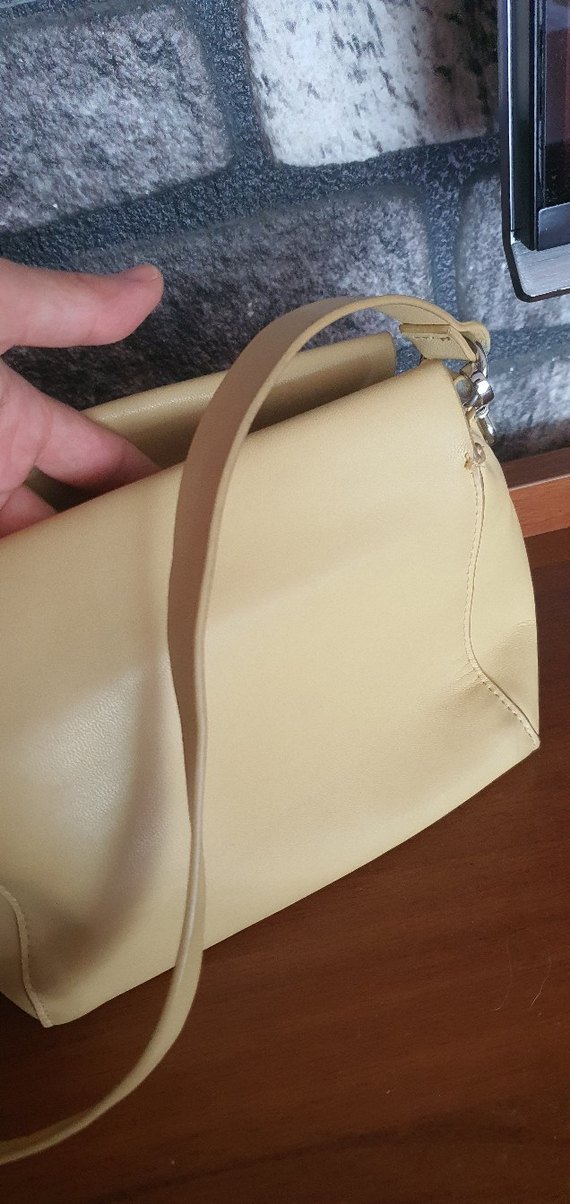 Bej Deri Bohem Örgü Detaylı Kadın Çanta H&M - Görsel 2