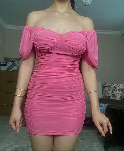 Derimod Pembe elbise