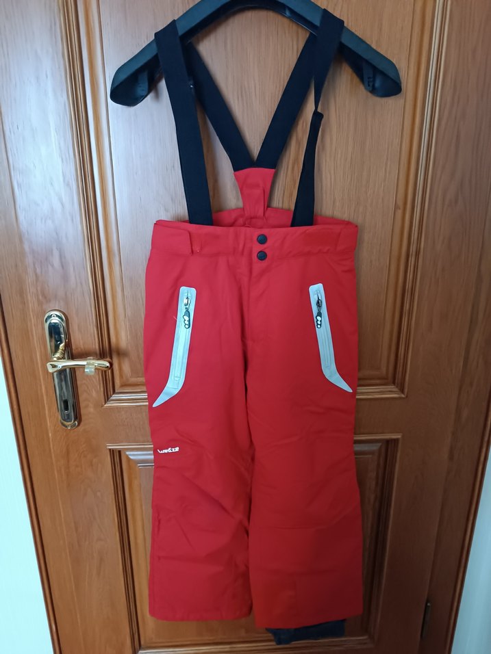 Kırmızı Erkek Kayak Pantolonu Fermuarlı - Görsel 4