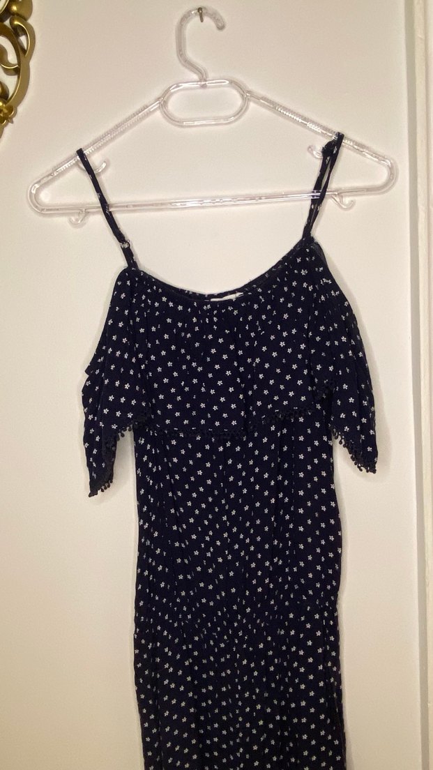 Lacivert Bohem Etnik Desenli tulum - Görsel 4