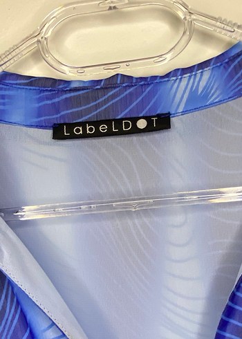 Mavi V Yaka Bağlamalı Kadın Gömlek - Görsel 5