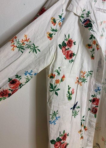 Çiçek Desenli Bohem Kadın Gömlek - Görsel 4